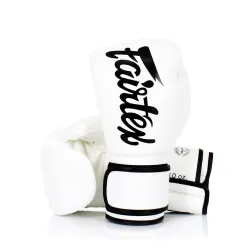 Боксерские перчатки Fairtex BGV14 White 10 унций - Robinzon.ua