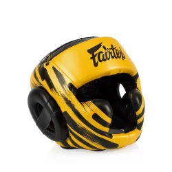Боксерский шлем Fairtex HG16 Gold M - Robinzon.ua