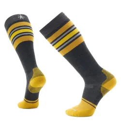 Шкарпетки чоловічі Smartwool Snowboard Targeted Cushion Stripe Extra Stretch OTC, Charcoal, L (SW SW002154.003-L) - Robinzon.ua