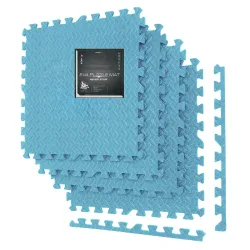 Мат-пазл (ластівчин хвіст) PowerPlay EVA Puzzle Mat 120 x 120 x 1.2 cм Блакитний - Robinzon.ua