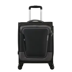 Валіза 55 см PULSONIC ASPHALT BLACK - Robinzon.ua