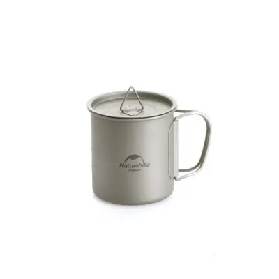 Титановая кружка с крышкой Naturehike 450 мл NH20CJ005. Титановая кружка с крышкой Naturehike 450 мл NH20CJ005. - Robinzon.ua
