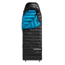 Спальный мешок пуховой Naturehike CW400 размер М update черный NH18C400-D. - Robinzon.ua