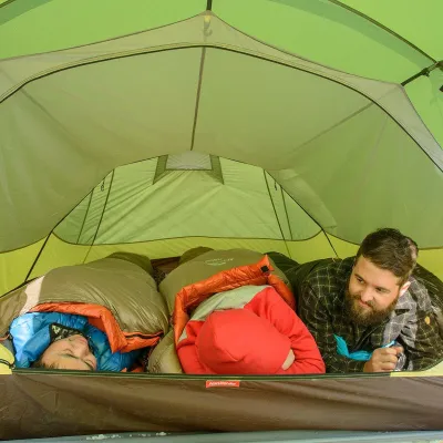 Трехместная палатка Naturehike Opalus 3 туннельная палатка оранжевая NH17L001-L. - 3 - Robinzon.ua