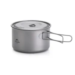 Титановый котелок Naturehike 1300 мл NH18T202-B. - Robinzon.ua