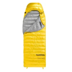 Пуховый Спальный мешок Naturehike CW400 размер М update желтый NH18C400-D. - Robinzon.ua