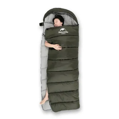 Спальник с капюшоном Naturehike U350 зеленый NH20MSD07. - 2 - Robinzon.ua