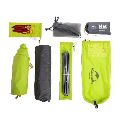 Двухместная палатка Naturehike Mongar 2 темно-оливковая NH17T007-M - 3 - Robinzon.ua