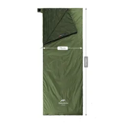 Спальный мешок Naturehike LW180 синий размер М NH21MSD09. - Robinzon.ua