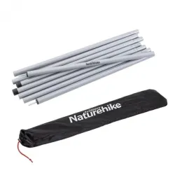 Стойки для тента стальные оцинкованные Naturehike Steel poles Updated NH19PJ042, 2,5 см х 2,4 м, серые (2 шт). - Robinzon.ua