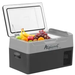 Компресорний автохолодильник Alpicool G22 (22 літра). Охолодження до -20℃. Живлення 12, 24, 220 вольт - Robinzon.ua