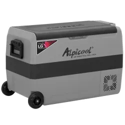 Компресорний автохолодильник Alpicool T50 (LG) (двокамерний, 50 літрів). Режим роботи до -20℃. Живлення 12, 24, 220 вольт - Robinzon.ua