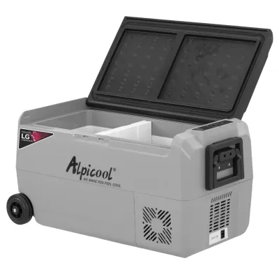 Компресорний автохолодильник Alpicool T36 (LG) (двокамерний, 36 літрів). Режим роботи до -20℃. Живлення 12, 24, 220 вольт - 3 - Robinzon.ua