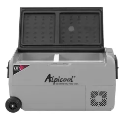Компресорний автохолодильник Alpicool T36 (LG) (двокамерний, 36 літрів). Режим роботи до -20℃. Живлення 12, 24, 220 вольт - Robinzon.ua