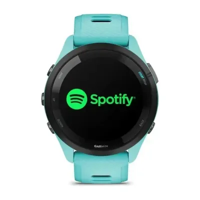 Смарт-годинник Garmin Forerunner 265 з чорним безелем, корпусом кольору аква та аква-чорним силіконовим ремінцем - 5 - Robinzon.ua