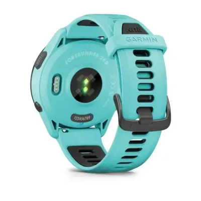 Смарт-годинник Garmin Forerunner 265 з чорним безелем, корпусом кольору аква та аква-чорним силіконовим ремінцем - 6 - Robinzon.ua