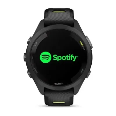 Смарт-годинник Garmin Forerunner 265s з чорним корпусом та чорно-жовтим силіконовим ремінцем - 5 - Robinzon.ua