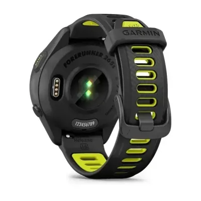 Смарт-годинник Garmin Forerunner 265s з чорним корпусом та чорно-жовтим силіконовим ремінцем - 6 - Robinzon.ua