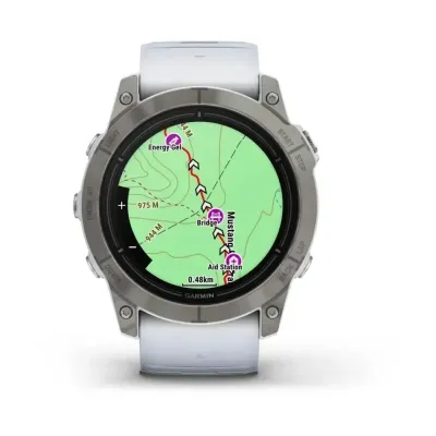 Смарт-часы Garmin Epix Pro (Gen 2) - Sapphire Edition 51 mm - титан с ремешком цвета молочного кварца - 2 - Robinzon.ua