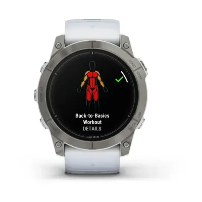 Смарт-часы Garmin Epix Pro (Gen 2) - Sapphire Edition 51 mm - титан с ремешком цвета молочного кварца - 8 - Robinzon.ua