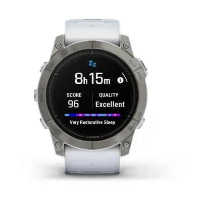 Смарт-часы Garmin Epix Pro (Gen 2) - Sapphire Edition 51 mm - титан с ремешком цвета молочного кварца - 6 - Robinzon.ua