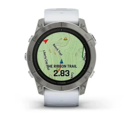 Смарт-часы Garmin Epix Pro (Gen 2) - Sapphire Edition 51 mm - титан с ремешком цвета молочного кварца - 5 - Robinzon.ua