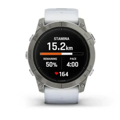 Смарт-часы Garmin Epix Pro (Gen 2) - Sapphire Edition 51 mm - титан с ремешком цвета молочного кварца - 7 - Robinzon.ua