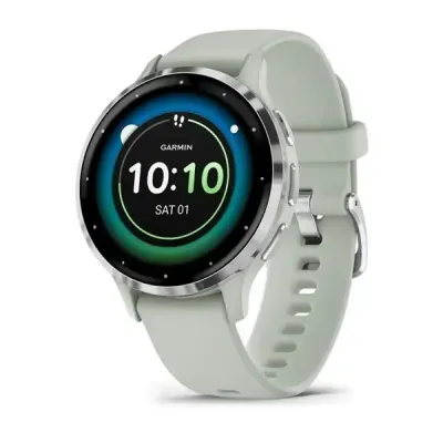 Смарт-годинник Garmin Venu 3s, сталевий сріблястий безель із сірим корпусом та силіконовим ремінцем Смарт-годинник Garmin Venu 3s, сталевий сріблястий безель із сірим корпусом та силіконовим ремінцем - Robinzon.ua