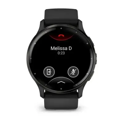 Смарт-часы Garmin Venu 3, безель из нержавеющей стали, черный корпус, силиконовый ремешок - 1 - Robinzon.ua
