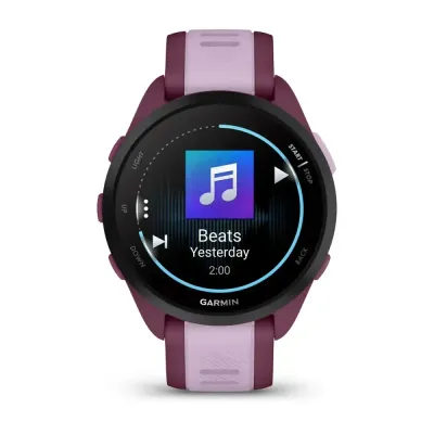 Смарт-годинник Garmin Forerunner 165 Music, силіконовий ремінець ягідно-бузковий - 7 - Robinzon.ua