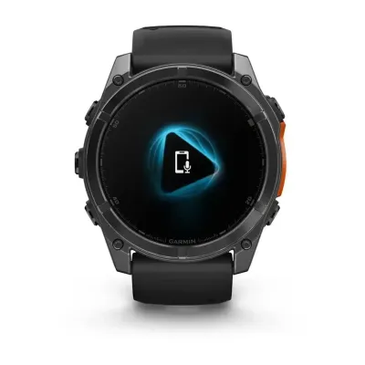 Смарт-годинник Garmin Fenix 8 – 51 мм, AMOLED, сланцево-сірий з чорним силіконовим ремінцем - 3 - Robinzon.ua