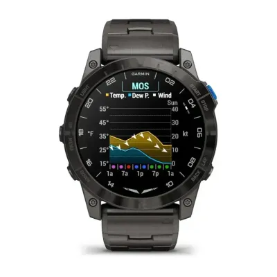 Смарт-часы Garmin D2 Mach 1 Pro с вентилируемым титановым браслетом - 3 - Robinzon.ua