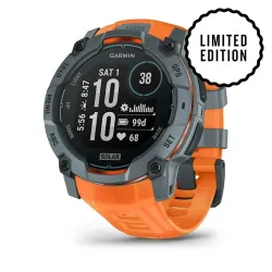 Смарт-годинник Garmin Instinct 3 (50 мм) Solar, колір сутінковий/сонячний - Robinzon.ua