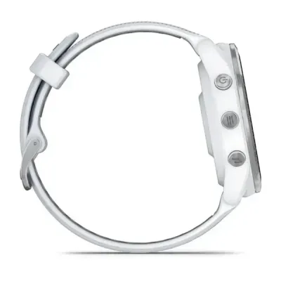 Смарт-часы Garmin Forerunner 965 с титановым безелем, белым корпусом и бело-серым силиконовым ремешком - 4 - Robinzon.ua