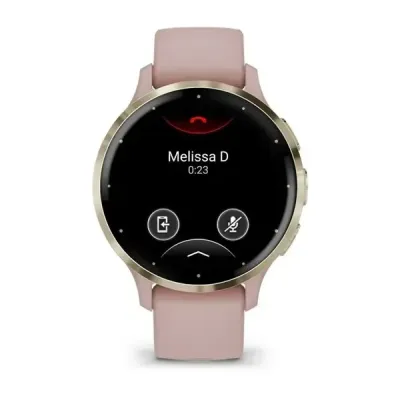 Смарт-годинник Garmin Venu 3s, сталевий золотистий безель з корпусом кольору запорошеної троянди та силіконовим ремінцем - 1 - Robinzon.ua