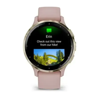 Смарт-годинник Garmin Venu 3s, сталевий золотистий безель з корпусом кольору запорошеної троянди та силіконовим ремінцем - 3 - Robinzon.ua