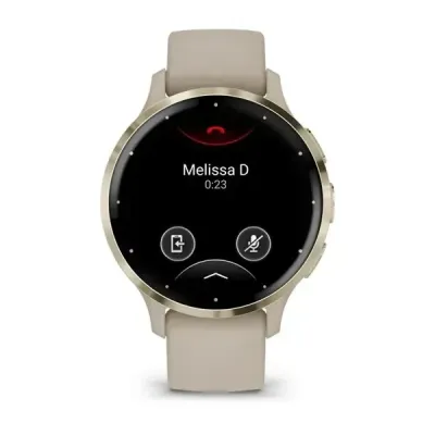 Смарт-годинник Garmin Venu 3s, сталевий золотистий безель з корпусом французького сірого кольору та силіконовим ремінцем - 1 - Robinzon.ua