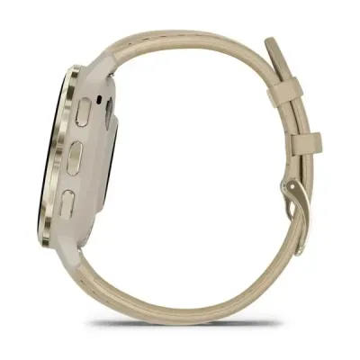 Смарт-часы Garmin Venu 3s, золотистый стальной безель с корпусом французского серого цвета и кожаным ремешком - 4 - Robinzon.ua