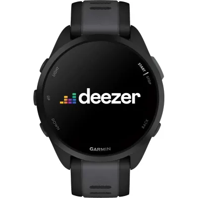 Смарт-часы Garmin Forerunner 165 Music, черный/сланцево-серый силиконовый ремешок - 5 - Robinzon.ua