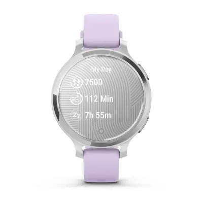 Смарт-часы Garmin Lily 2 Active серебристые с силиконовым ремешком цвета фиолетовый жасмин - 6 - Robinzon.ua
