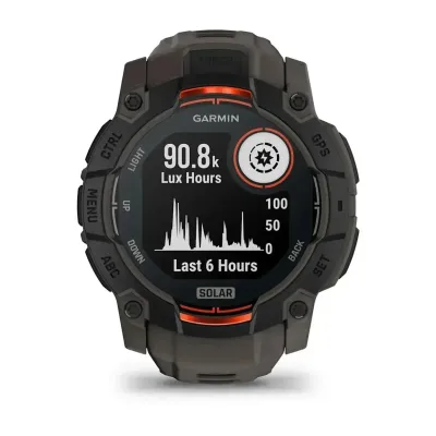 Смарт-годинник Garmin Instinct 3 (50 мм) Solar чорний/вугільний - 1 - Robinzon.ua
