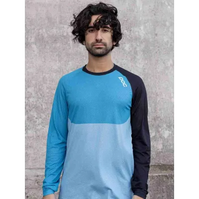 Джерси POC MTB Pure LS Jersey, Uranium Black/Basalt Blue/Lt Basalt Blue, S (PC 528448321SML1) - 3 - Robinzon.ua