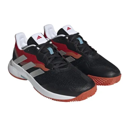 Кросівки чоловік.  Adidas Courtjam Control Clay чорний,червоний UK9 (43.5) HQ6949 43.5 - 2 - Robinzon.ua