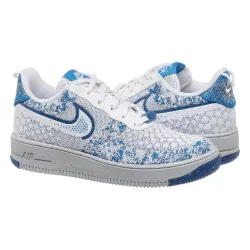 Дитячі Кросівки Nike AF1 CRATER FLYKNIT NN Білий Блакитний 38 (7dDM1060-100 38) - Robinzon.ua