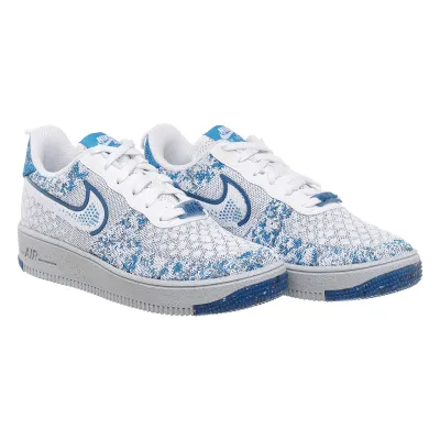 Детские Кроссовки Nike AF1 CRATER FLYKNIT NN Белый Голубой 38 (7dDM1060-100 38) - 4 - Robinzon.ua