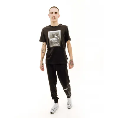 Чоловіча Футболка Puma GRAPHICS Photoprint Tee Чорний M (7d68018001 M) - 2 - Robinzon.ua