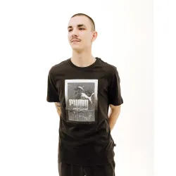 Чоловіча Футболка Puma GRAPHICS Photoprint Tee Чорний M (7d68018001 M) - Robinzon.ua