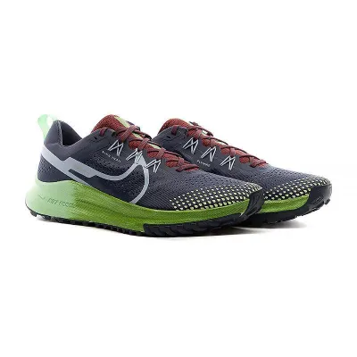 Чоловічі Кросівки Nike REACT PEGASUS TRAIL 4 Сірий Зелений 44.5 (7dDJ6158-401 44.5) - 2 - Robinzon.ua