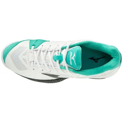 Тенісні кросівки Mizuno Wave Intense Tour 5 Clay court білий/чорний/зелений (42.5) UK8.5 61GC1900-35 42.5 - 2 - Robinzon.ua