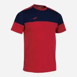 Футболка дитяча Joma CREW V Темно-синій Червоний 129-140 (103296.603) - Robinzon.ua